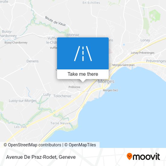 Avenue De Praz-Rodet map