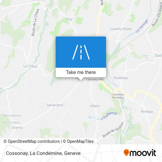 Cossonay, La Condémine map
