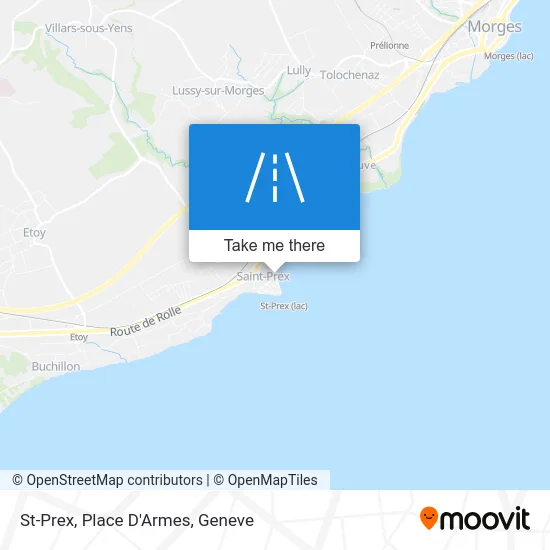 St-Prex, Place D'Armes map