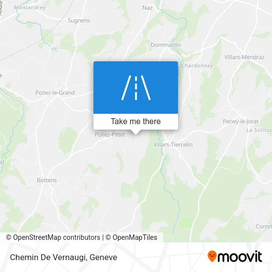 Chemin De Vernaugi map