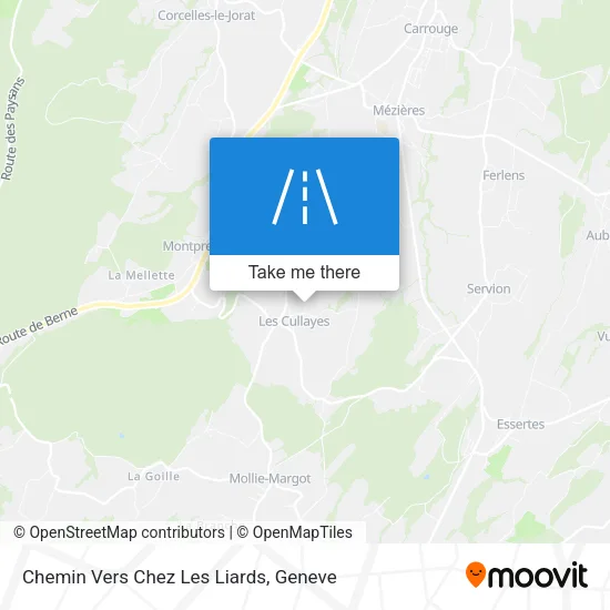 Chemin Vers Chez Les Liards map