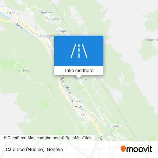 Calonico (Nucleo) map