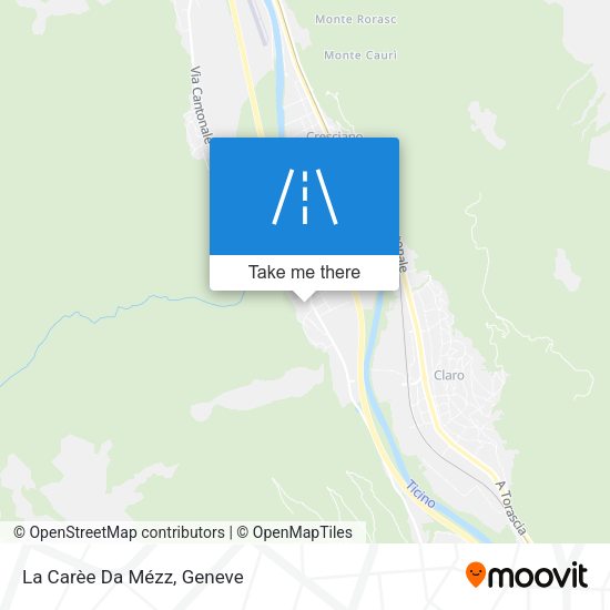 La Carèe Da Mézz map