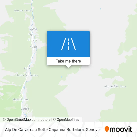 Alp De Calvaresc Sott - Capanna Buffalora map
