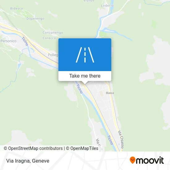 Via Iragna map