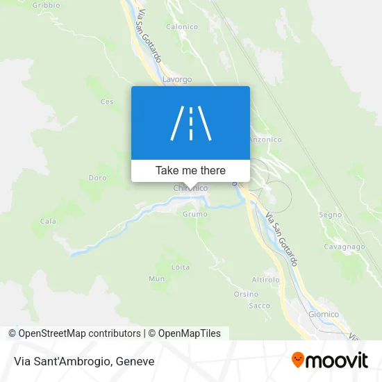 Via Sant'Ambrogio map