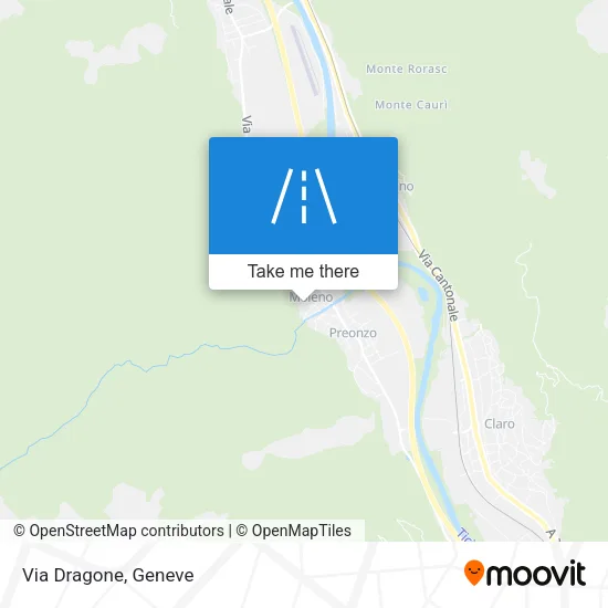 Via Dragone map