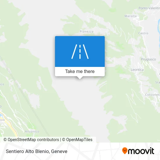 Sentiero Alto Blenio map