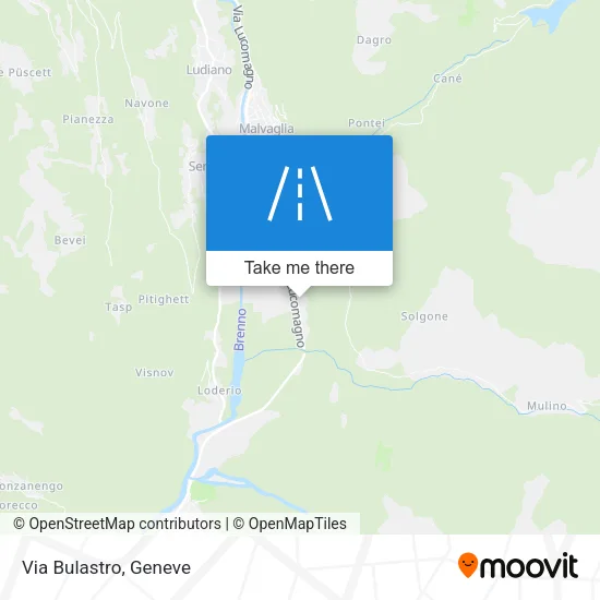 Via Bulastro map