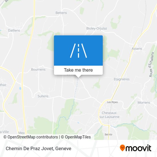 Chemin De Praz Jovet map