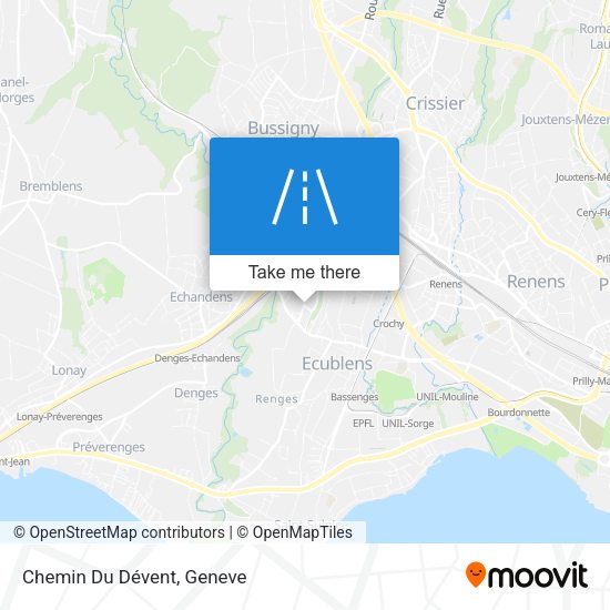 Chemin Du Dévent map