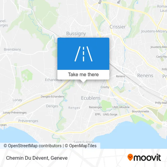 Chemin Du Dévent map