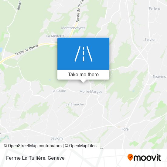 Ferme La Tuilière map
