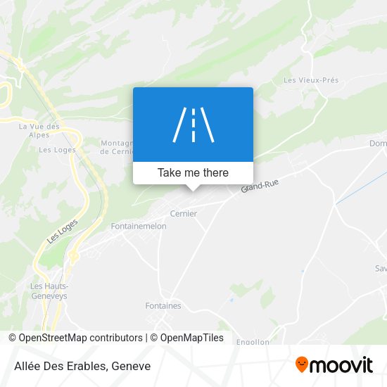 Allée Des Erables map