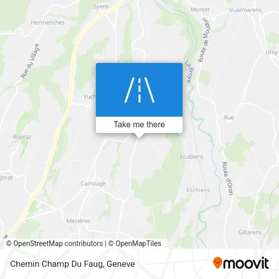 Chemin Champ Du Faug map