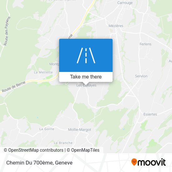 Chemin Du 700ème map