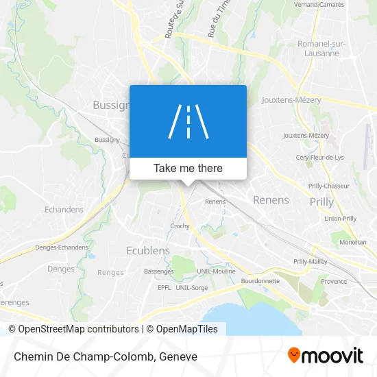 Chemin De Champ-Colomb map