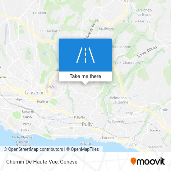 Chemin De Haute-Vue map
