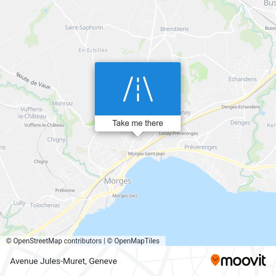 Avenue Jules-Muret map