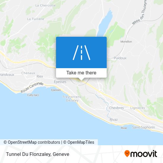 Tunnel Du Flonzaley map