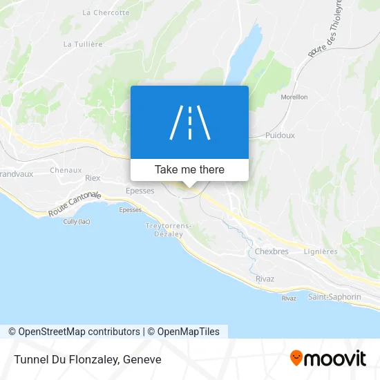 Tunnel Du Flonzaley map