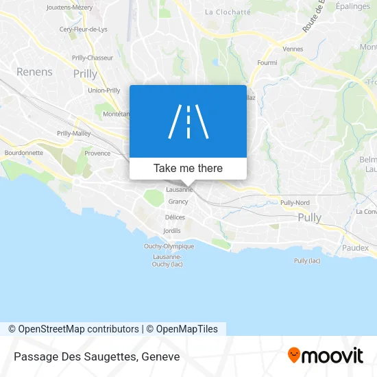 Passage Des Saugettes map