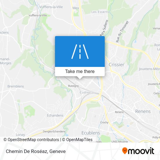 Chemin De Roséaz map