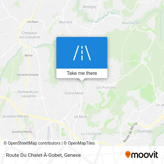 Route Du Chalet-À-Gobet map