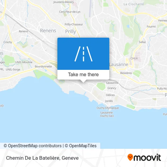 Chemin De La Batelière map