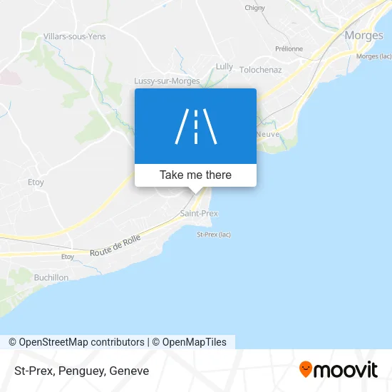 St-Prex, Penguey map