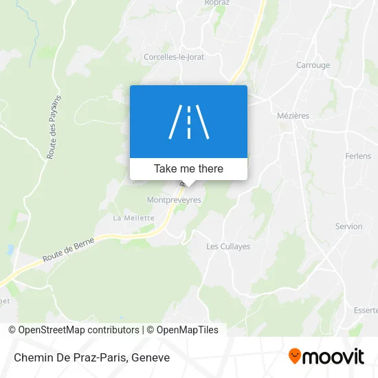Chemin De Praz-Paris map