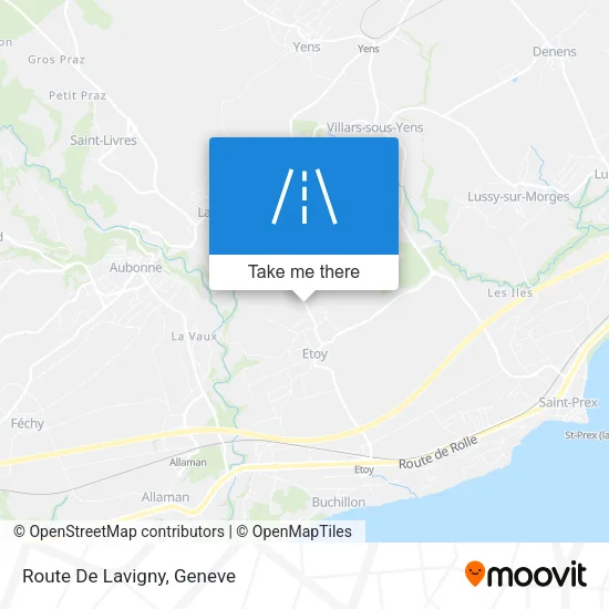 Route De Lavigny plan