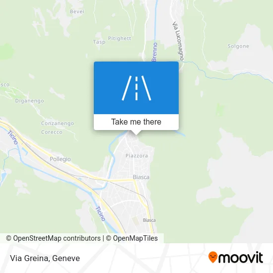 Via Greina map