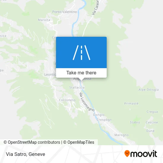 Via Satro map