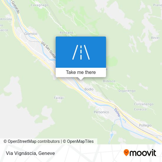 Via Vignáscia map