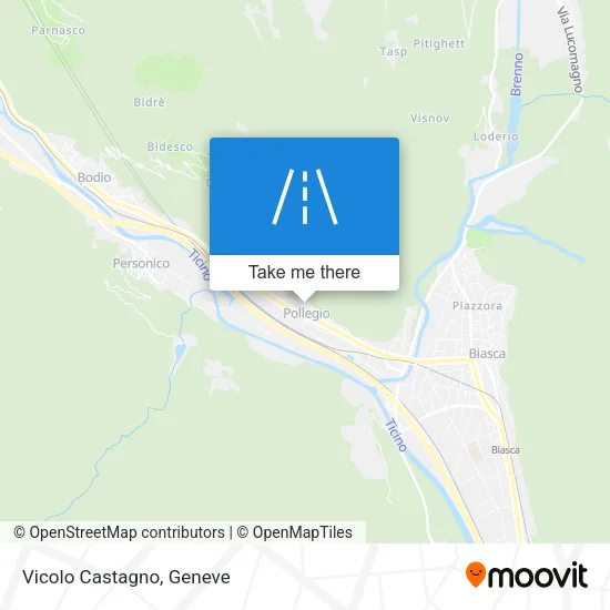 Vicolo Castagno map