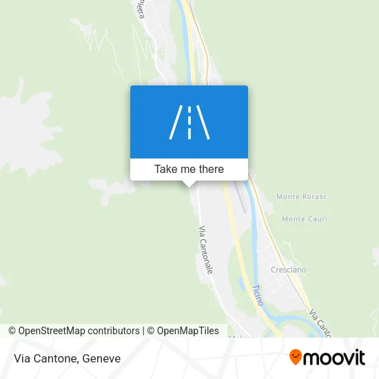 Via Cantone map