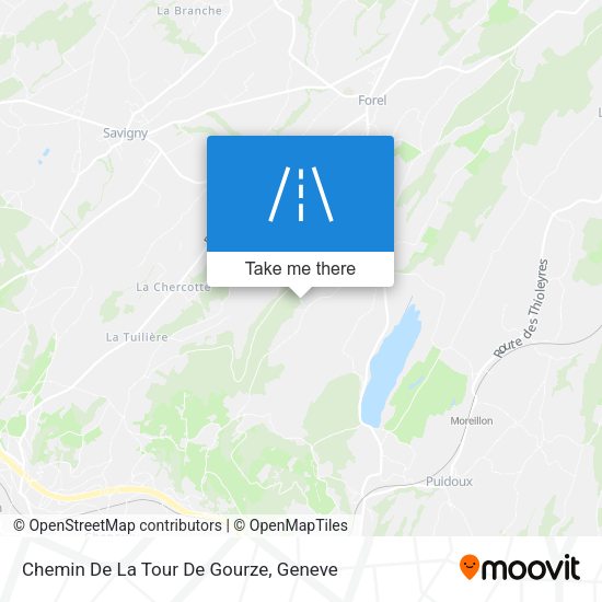 Chemin De La Tour De Gourze map