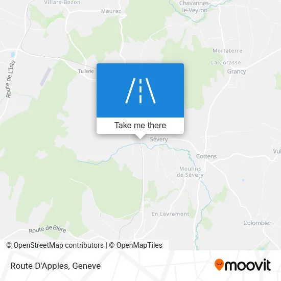 Route D'Apples map