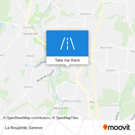 La Roujarde map
