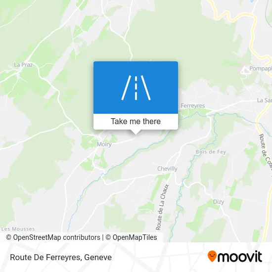 Route De Ferreyres map