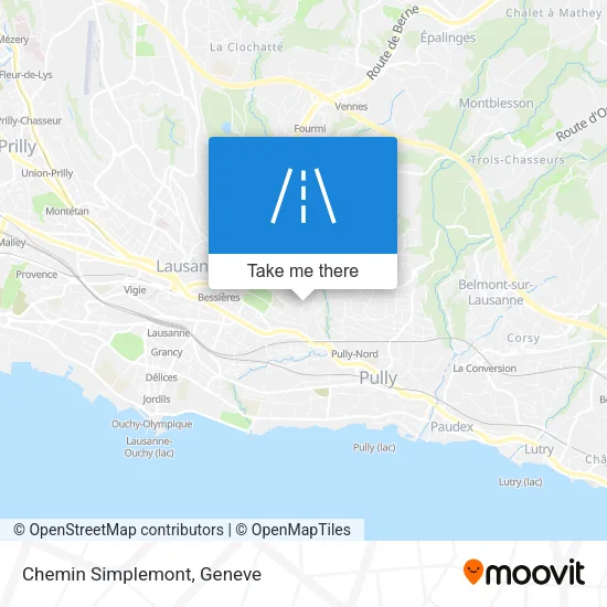 Chemin Simplemont map