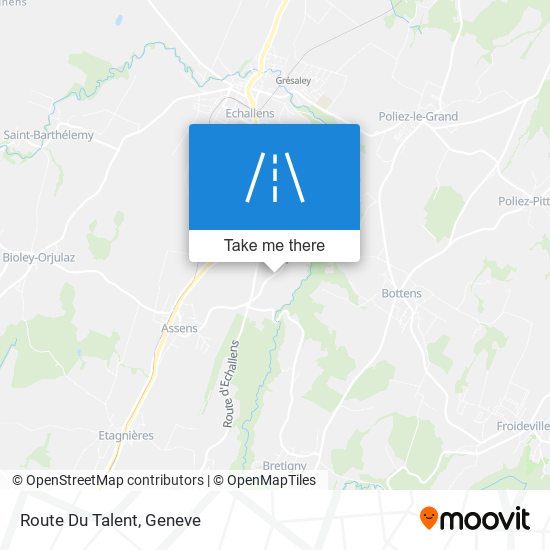 Route Du Talent map