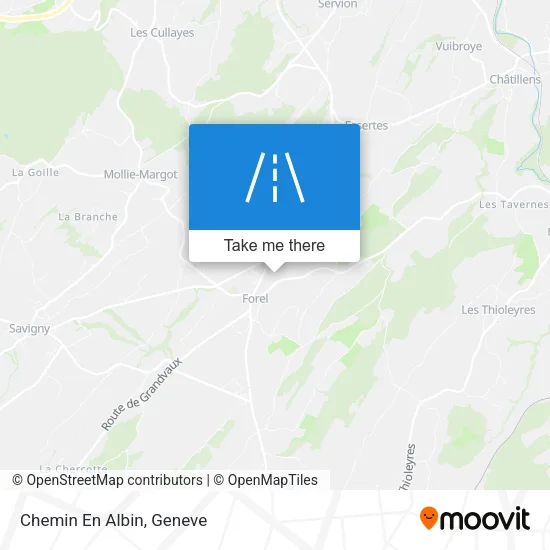 Chemin En Albin map