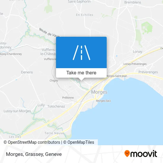 Morges, Grassey map