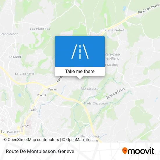 Route De Montblesson map