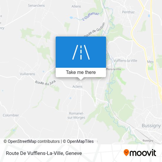 Route De Vufflens-La-Ville map