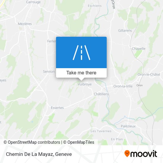 Chemin De La Mayaz map