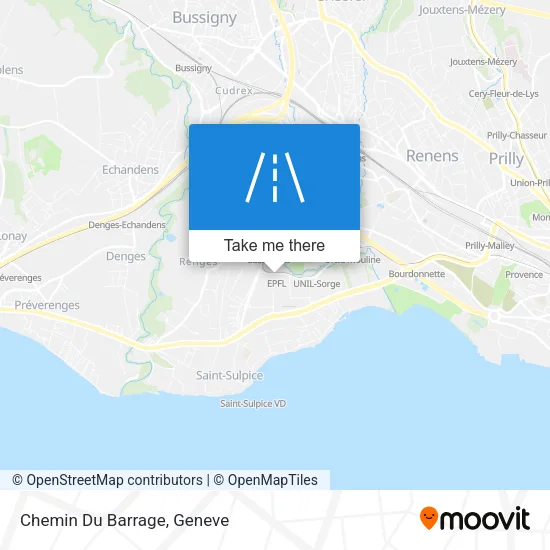 Chemin Du Barrage map