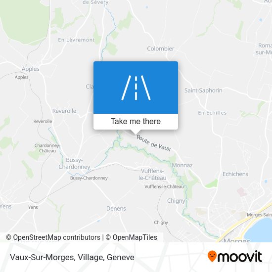 Vaux-Sur-Morges, Village map